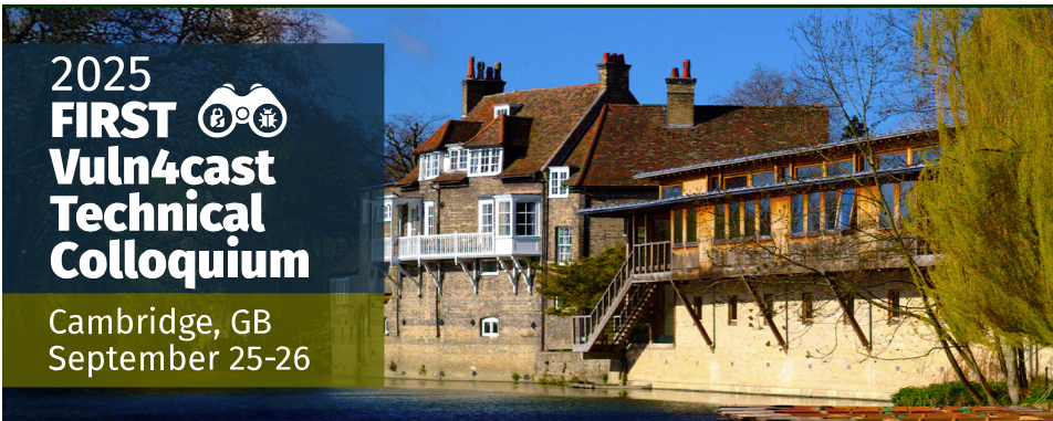 Vuln4Cast 25 Cambridge United Kingdom, GB, September 25-26, 2025